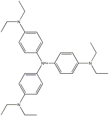 Tris[4-(diethylamino)phenyl]aminiumyl Struktur