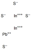 Lead diindium tetrasulfide Struktur