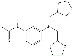 3'-[Bis(tetrahydrofuran-2-ylmethyl)amino]acetanilide Struktur