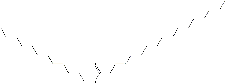 3-(Tetradecylthio)propionic acid dodecyl ester Struktur