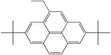 2,7-Di(1,1-dimethylethyl)-4-ethylpyrene Struktur