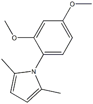 1-(2,4-Dimethoxyphenyl)-2,5-dimethyl-1H-pyrrole Struktur