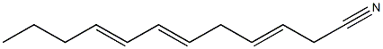 3,6,8-Dodecatrienenitrile Struktur