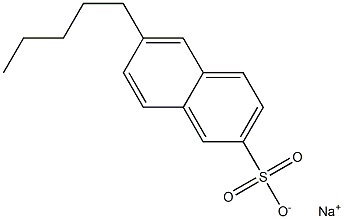 6-Pentyl-2-naphthalenesulfonic acid sodium salt Struktur