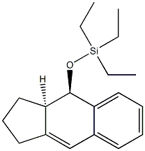 (3aR,4R)-4-(Triethylsilyloxy)-2,3,3a,4-tetrahydro-1H-benz[f]indene Struktur