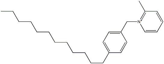 1-(4-Dodecylbenzyl)-2-methylpyridinium Struktur