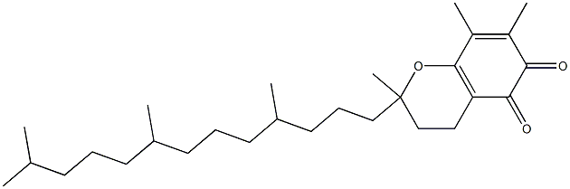 3,4-Dihydro-2,7,8-trimethyl-2-(4,8,12-trimethyltridecyl)-2H-1-benzopyran-5,6-dione Struktur