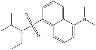 5-Dimethylamino-N-ethyl-N-isopropyl-1-naphthalenesulfonamide Struktur