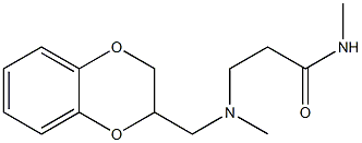 3-[[(1,4-Benzodioxan-2-yl)methyl](methyl)amino]-N-methylpropionamide Struktur