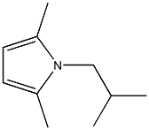 1-Isobutyl-2,5-dimethyl-1H-pyrrole Struktur