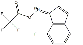 7-Fluoro-4-methyl-1H-inden-1-one O-(trifluoroacetyl)(15N)oxime Struktur