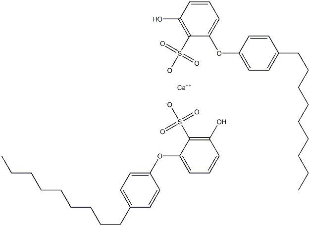 Bis(3-hydroxy-4'-nonyl[oxybisbenzene]-2-sulfonic acid)calcium salt Struktur