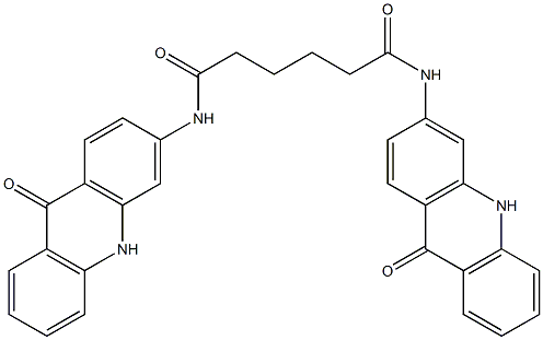 N,N'-Bis[(9,10-dihydro-9-oxoacridin)-3-yl]adipamide Struktur