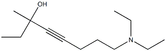 8-Diethylamino-3-methyl-4-octyn-3-ol Struktur