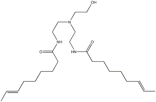 N,N'-[2-Hydroxyethyliminobis(2,1-ethanediyl)]bis(7-nonenamide) Struktur