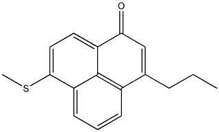 3-Propyl-7-methylthio-1H-phenalen-1-one Struktur