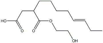 2-(5-Octenyl)succinic acid hydrogen 1-(2-hydroxyethyl) ester Struktur