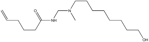 N-[[N-(8-Hydroxyoctyl)-N-methylamino]methyl]-5-hexenamide Struktur