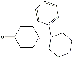 1-(1-Phenylcyclohexyl)piperidin-4-one Struktur