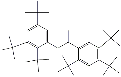 1-(2,3,5-Tri-tert-butylphenyl)-2-(2,4,5-tri-tert-butylphenyl)propane Struktur