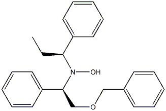 N-[(R)-2-Benzyloxy-1-phenylethyl]-N-[(1S)-1-phenylpropyl]hydroxylamine Struktur