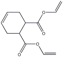 4-Cyclohexene-1,2-dicarboxylic acid diethenyl ester Struktur