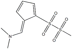 5-Dimethylaminomethylene-1-(methylsulfonylsulfonyl)-1,3-cyclopentadiene Struktur