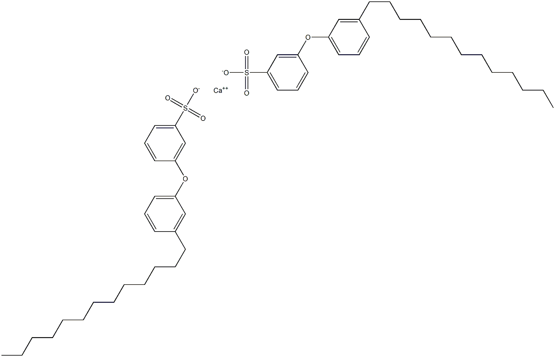 Bis[3-(3-tridecylphenoxy)benzenesulfonic acid]calcium salt Struktur