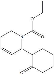 1,2,5,6-Tetrahydro-2-(2-oxocyclohexyl)pyridine-1-carboxylic acid ethyl ester Struktur