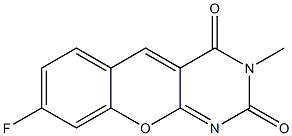 8-Fluoro-3-methyl-2H-[1]benzopyrano[2,3-d]pyrimidine-2,4(3H)-dione Struktur