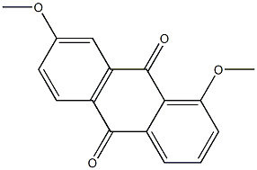 1,7-Dimethoxyanthraquinone Struktur