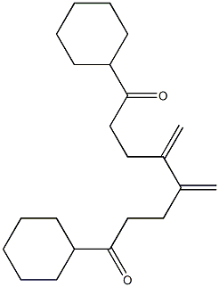 1,8-Dicyclohexyl-4,5-dimethyleneoctane-1,8-dione Struktur