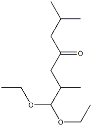 1,1-Diethoxy-2,6-dimethyl-4-heptanone Struktur