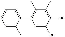 5,6-Dimethyl-4-(2-methylphenyl)benzene-1,2-diol Struktur