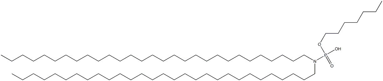 N,N-Dinonacosylamidophosphoric acid hydrogen heptyl ester Struktur