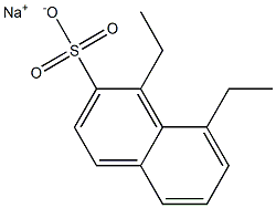 1,8-Diethyl-2-naphthalenesulfonic acid sodium salt Struktur