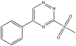 3-(Methylsulfonyl)-5-phenyl-1,2,4-triazine Struktur