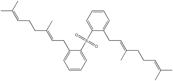 (3,7-Dimethyl-2,6-octadienyl)phenyl sulfone Struktur