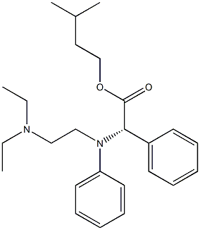 N-[2-(Diethylamino)ethyl]-N,2-di(phenyl)glycine isopentyl ester Struktur