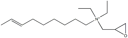 N,N-Diethyl-N-(7-nonenyl)-2-oxiranemethanaminium Struktur