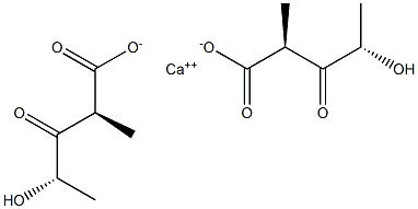 Bis[(S)-2-[(S)-2-hydroxypropionyl]propionic acid]calcium salt Struktur