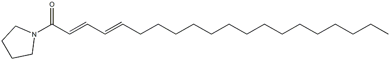 1-Oxo-1-pyrrolizinoicosa-2,4-diene Struktur