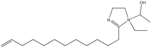 2-(11-Dodecenyl)-1-ethyl-1-(1-hydroxyethyl)-2-imidazoline-1-ium Struktur