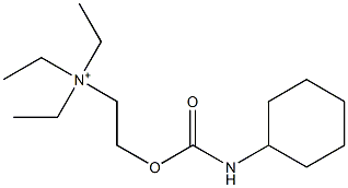 2-[[(Cyclohexylamino)carbonyl]oxy]-N,N,N-triethylethanaminium Struktur