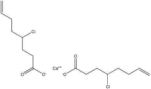 Bis(4-chloro-7-octenoic acid)calcium salt Struktur