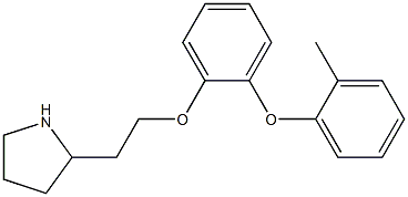 2-[2-(2-Pyrrolidinyl)ethoxy]phenyl o-tolyl ether Struktur