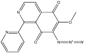 7-Azido-6-methoxy-1-(2-pyridinyl)isoquinoline-5,8-dione Struktur