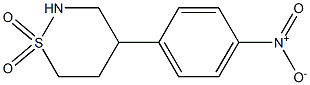 4-(4-Nitrophenyl)tetrahydro-2H-1,2-thiazine 1,1-dioxide Struktur