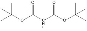 Bis(tert-butoxycarbonyl)methyl radical Struktur