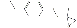 4-Propylphenyl 2-methylglycidyl ether Struktur